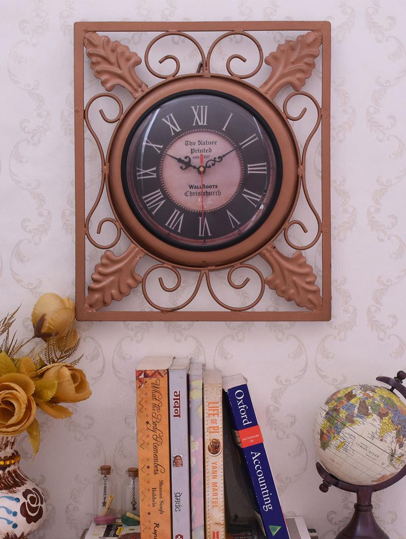 vintage iron wall clock by home sparkle - 14096947 - Standard Image - 2