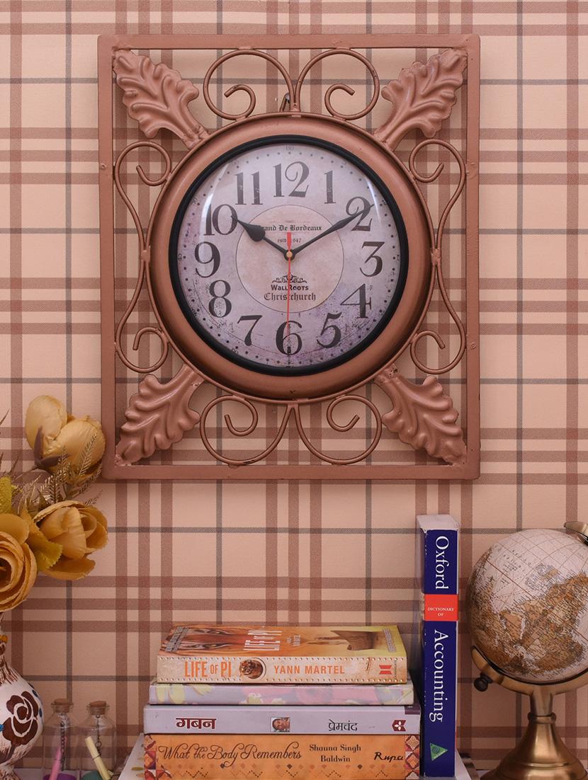 classic iron wall clock by home sparkle - 14096948 - Standard Image - 2