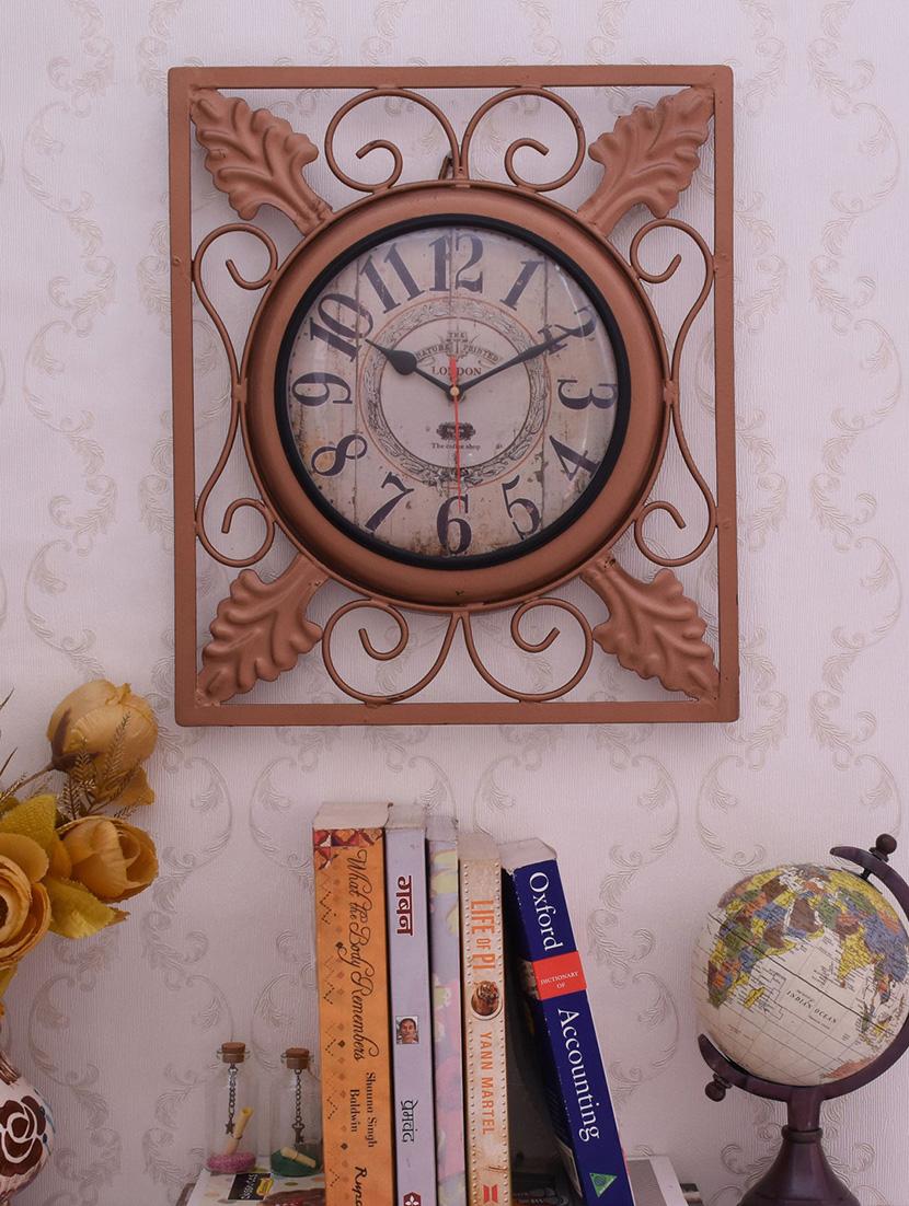 classic iron wall clock by home sparkle - 14096949 - Standard Image - 2