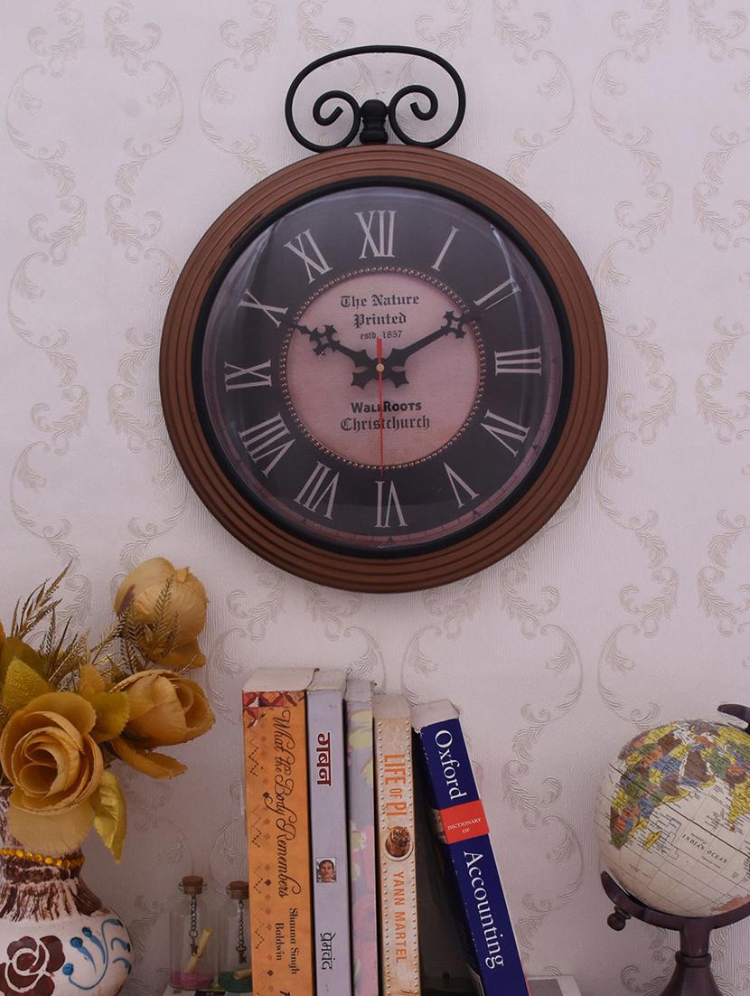 vintage iron wall clock by home sparkle - 14096991 - Standard Image - 2