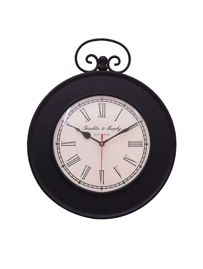 vintage iron wall clock by home sparkle