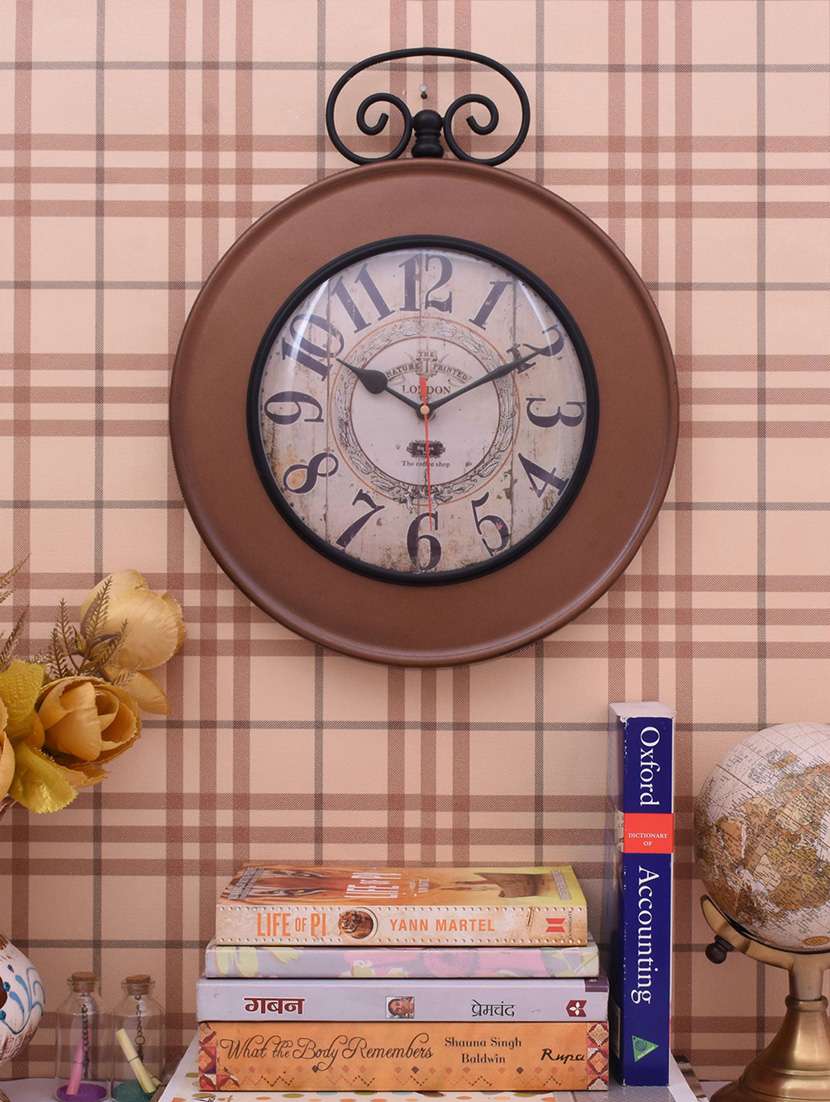 classic iron wall clock by home sparkle - 14097044 -  Standard Image - 2