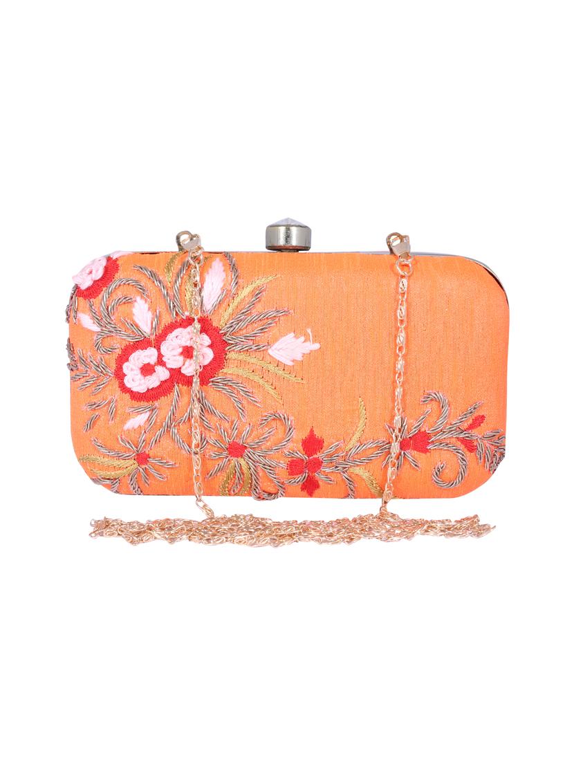 orange metal clutch - 14098057 - Zoom Image - 0
