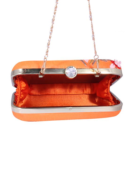 orange metal clutch - 14098057 - Standard Image - 2