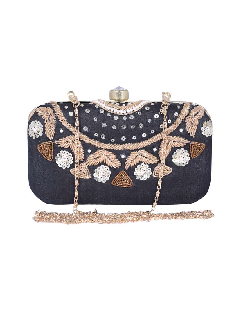 black metal clutch