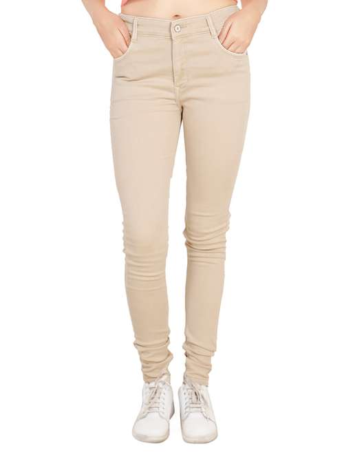 women's plain slim fit jeans - 14103707 -  Standard Image - 0