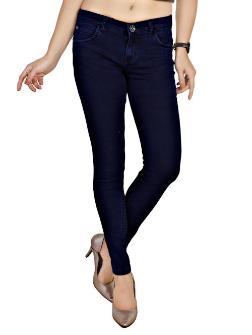 women's plain slim fit jeans - 14103715 - Standard Image - 0