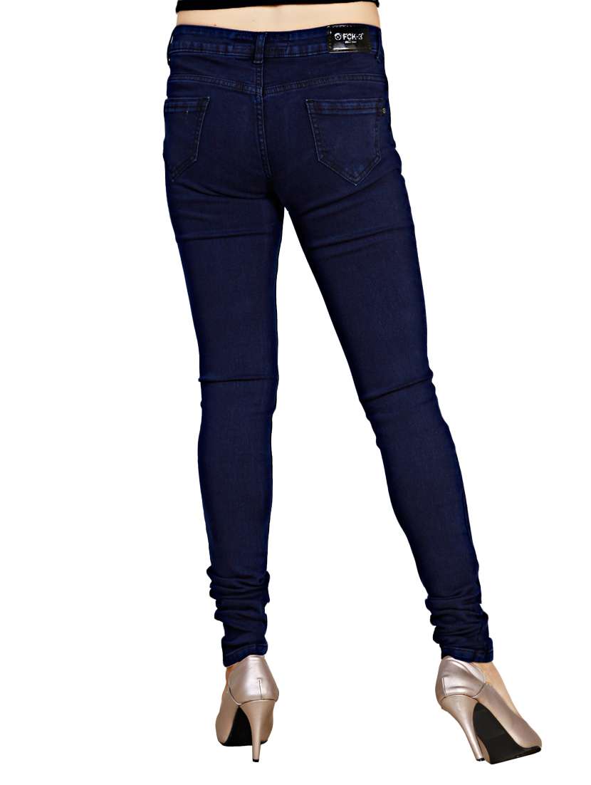 women's plain slim fit jeans - 14103729 -  Standard Image - 2