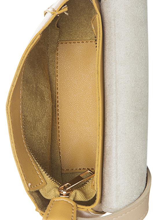 yellow leatherette sling bag - 14104332 - Standard Image - 2