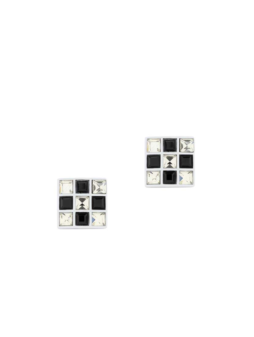 silver metal cufflink