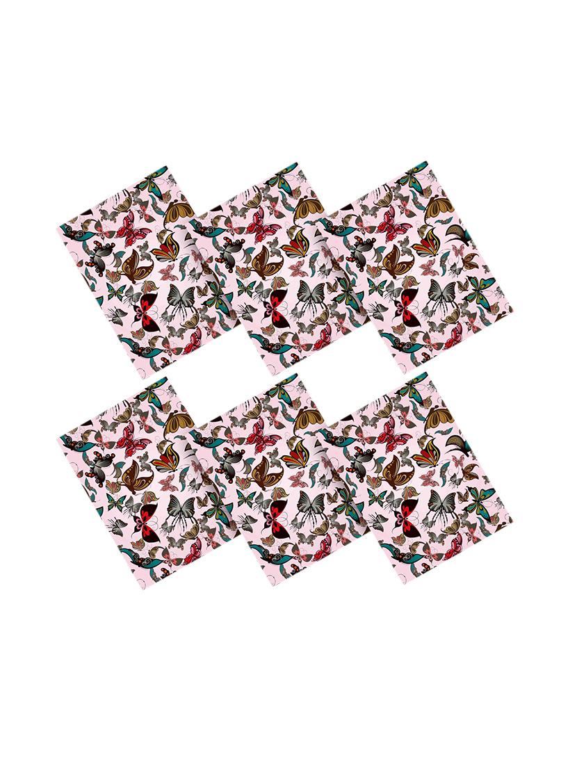 printed polyester table mat set of 6 pcs by ambbi collections - 14113316 -  Zoom Image - 0
