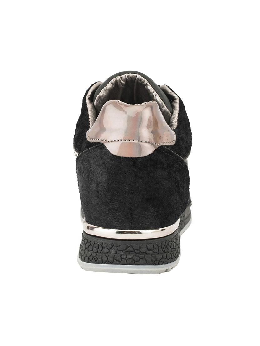 black faux leather laceup casual shoes - 14117741 - Standard Image - 2