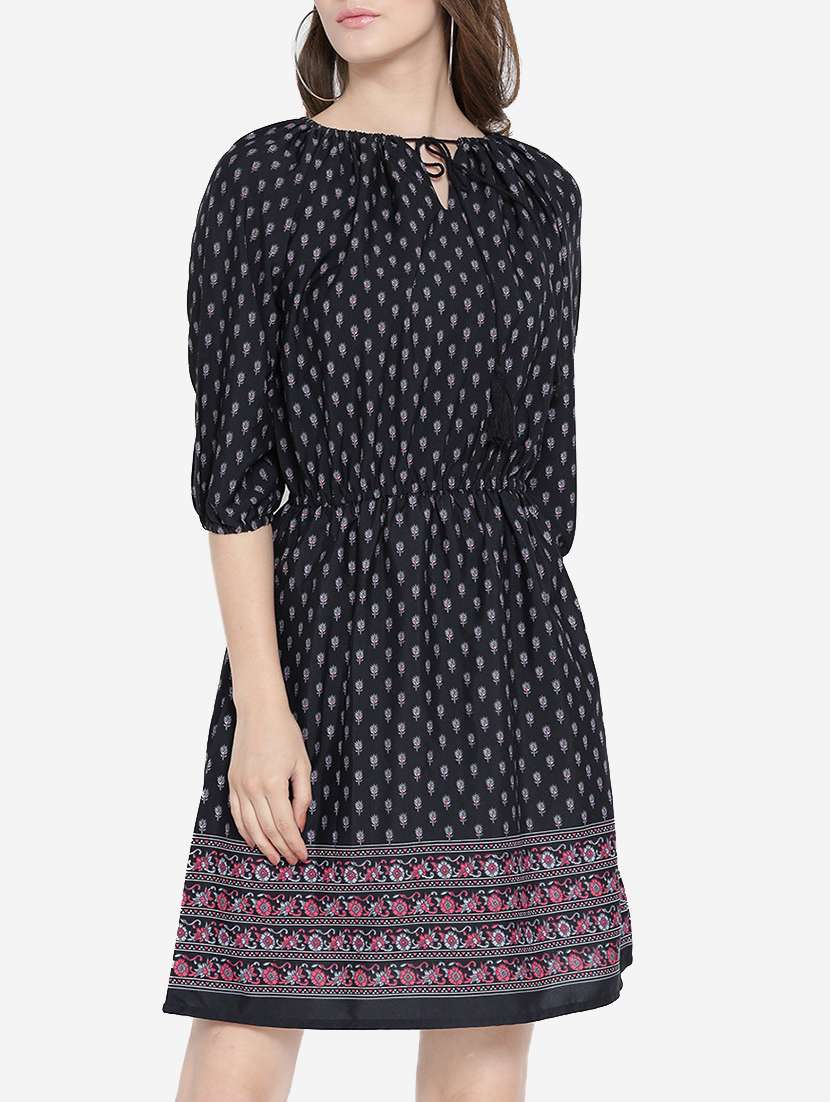 women's fit & flare floral dress