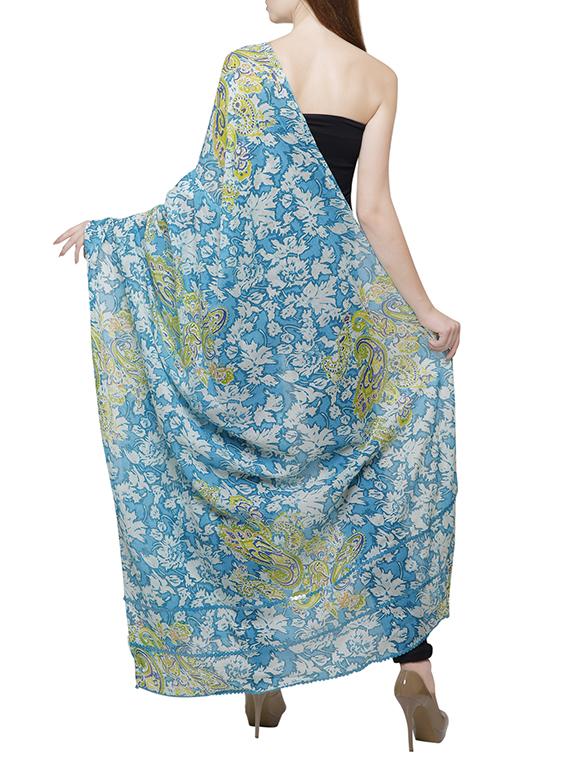 multi colored cotton stole - 14136126 - Standard Image - 2