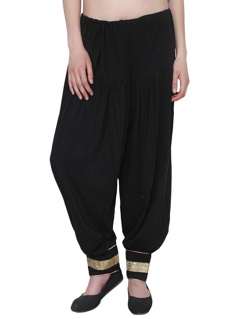 black cotton patiyala salwar