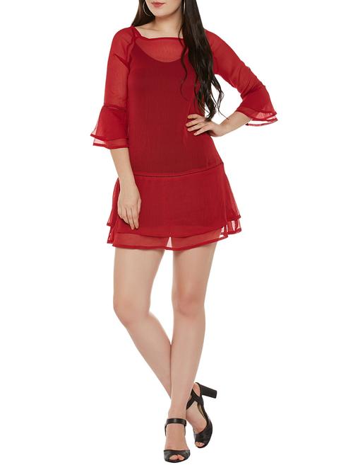 red a-line dress - 14137708 -  Standard Image - 0