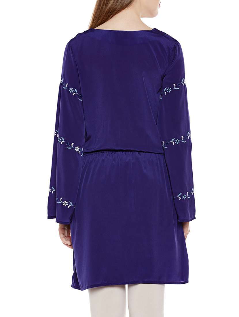 navy blue blouson tunic - 14137836 -  Standard Image - 2