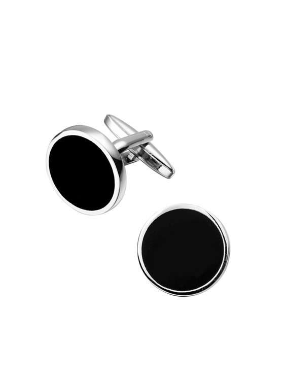 black metal alloy cufflink