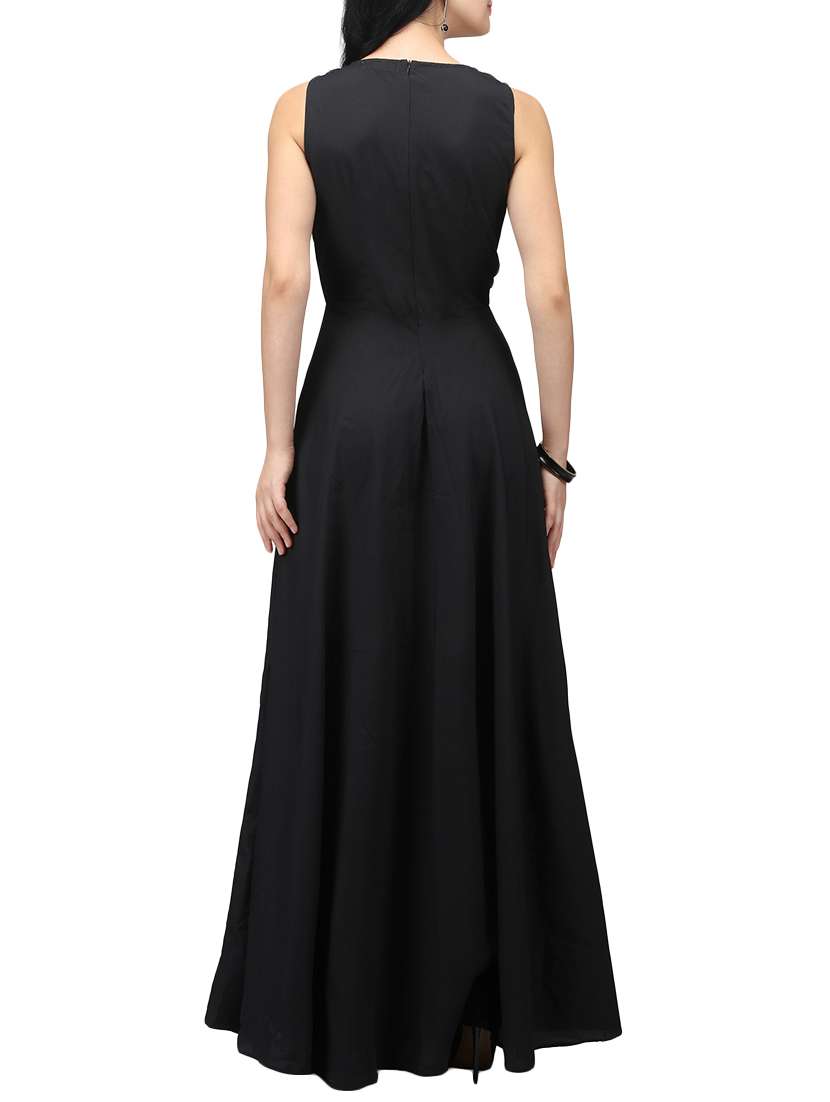 women's fit & flare solid dress - 14151043 -  Standard Image - 2