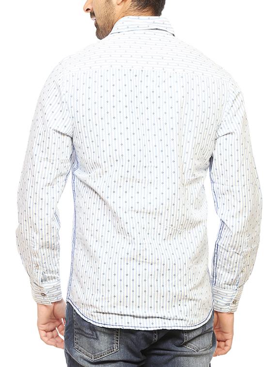 white cotton casual shirt - 14153746 - Standard Image - 2