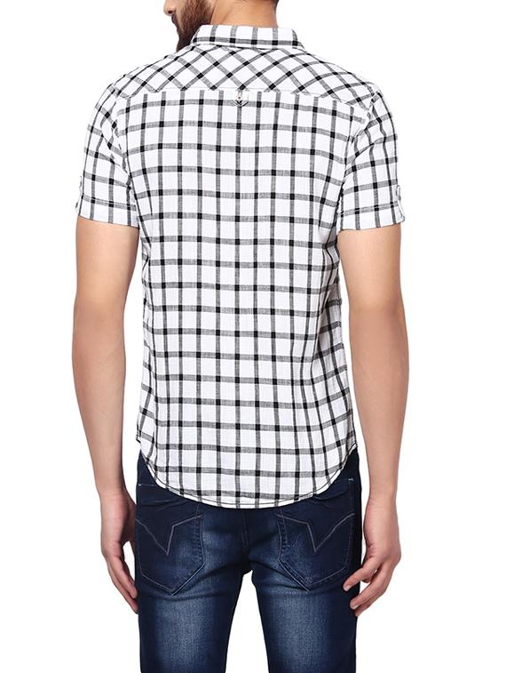 white cotton casual shirt - 14153766 - Standard Image - 2