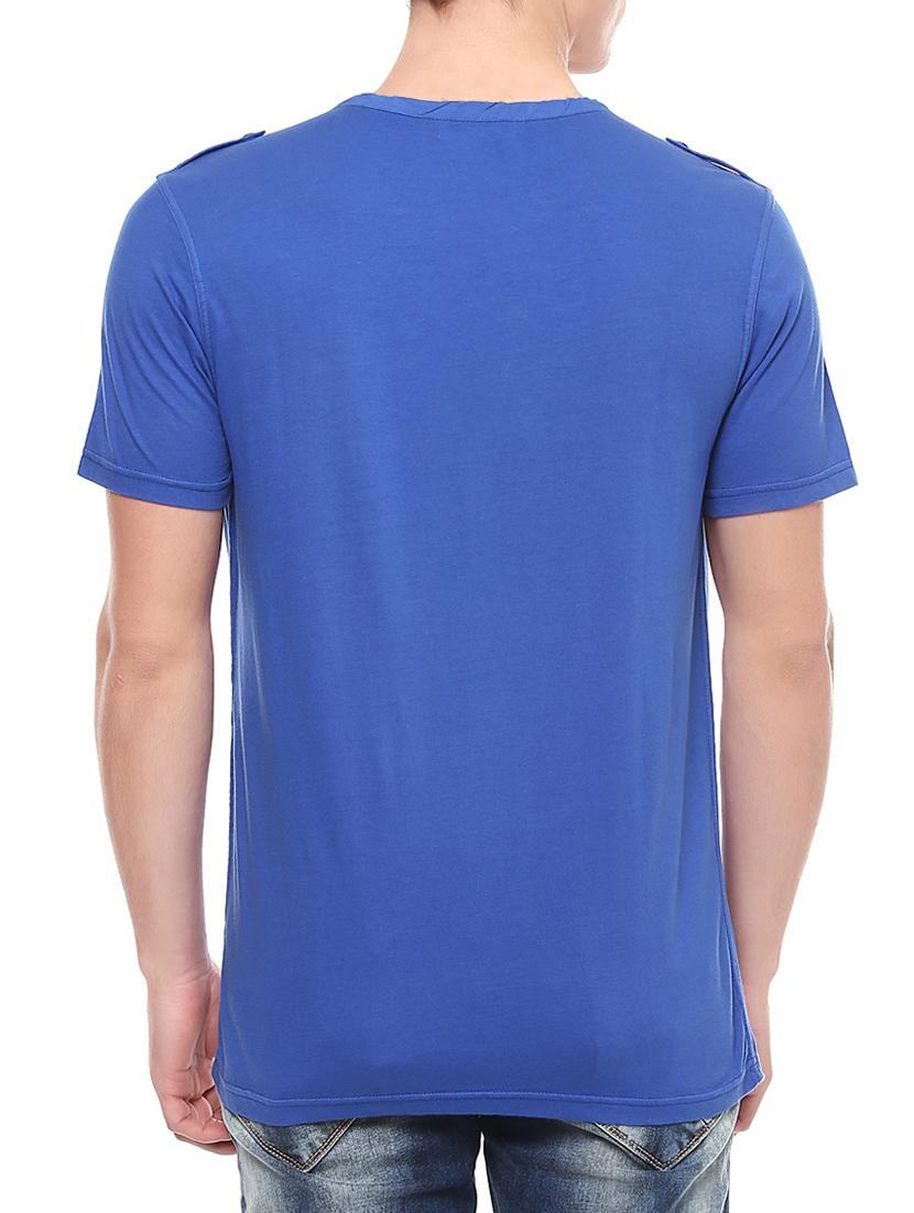 blue cotton t-shirt - 14153900 - Standard Image - 2