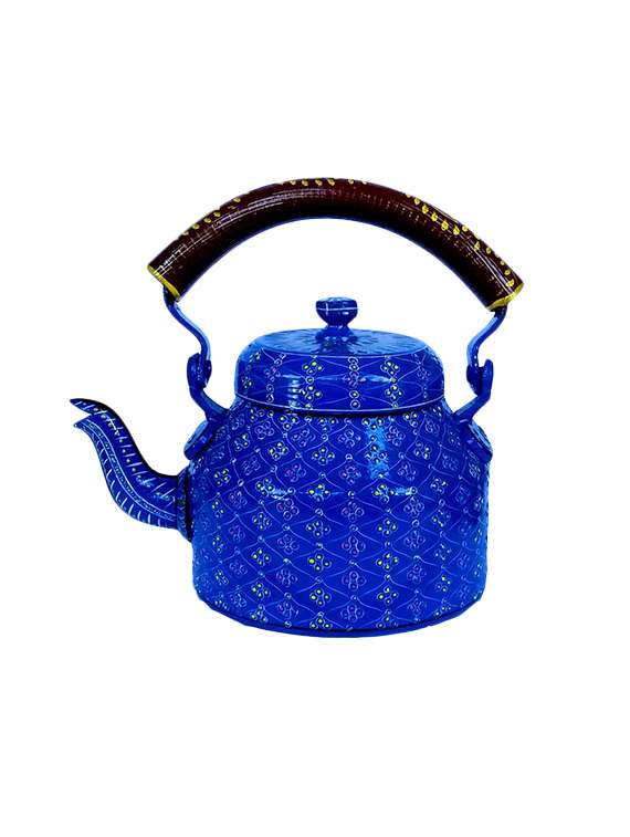tea kettle royal blue
