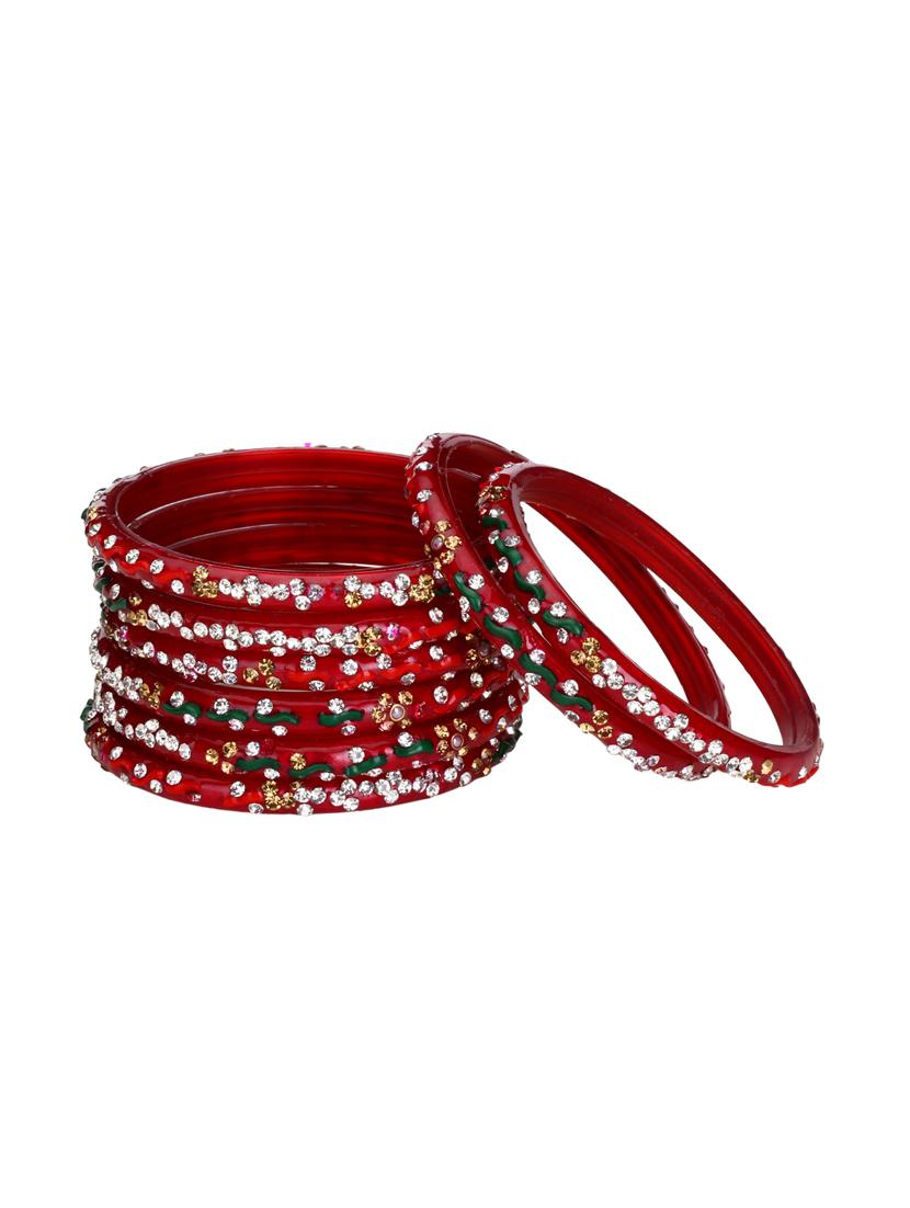 multi colored glass bangle combo - 14159165 - Standard Image - 2