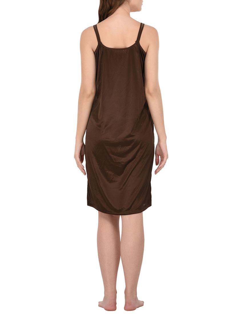 brown satin sleepshirt - 14168466 - Standard Image - 2