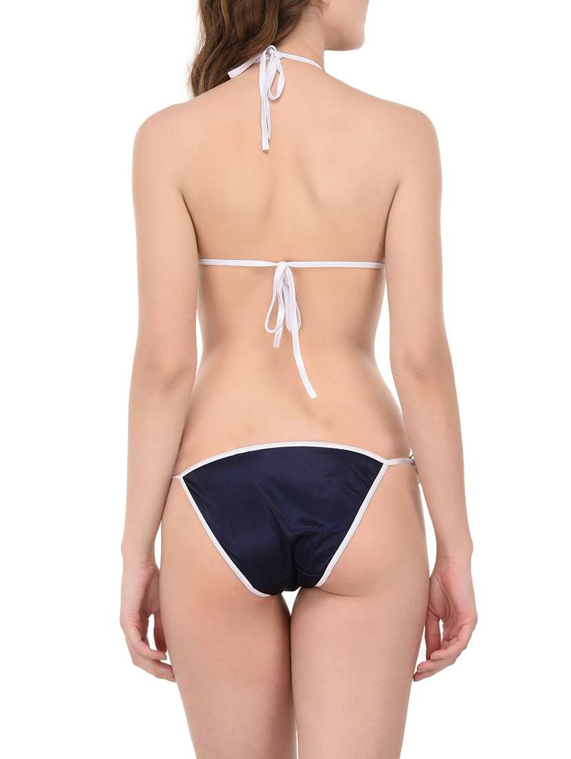 navy blue polyester bikini - 14168485 - Standard Image - 2