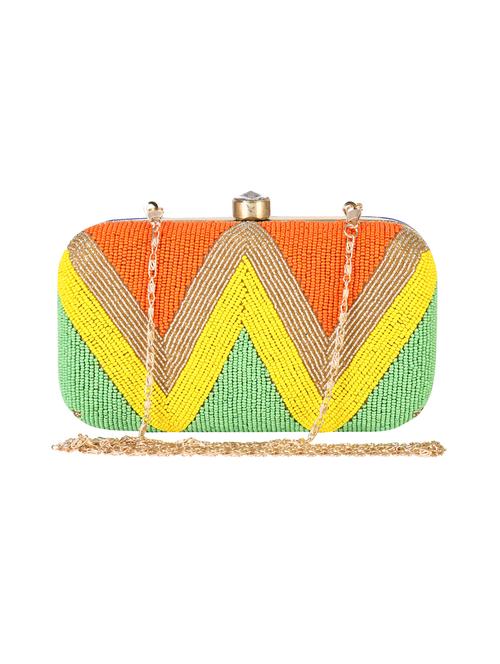 mutli colored  metal  clutch - 14170567 -  Standard Image - 0