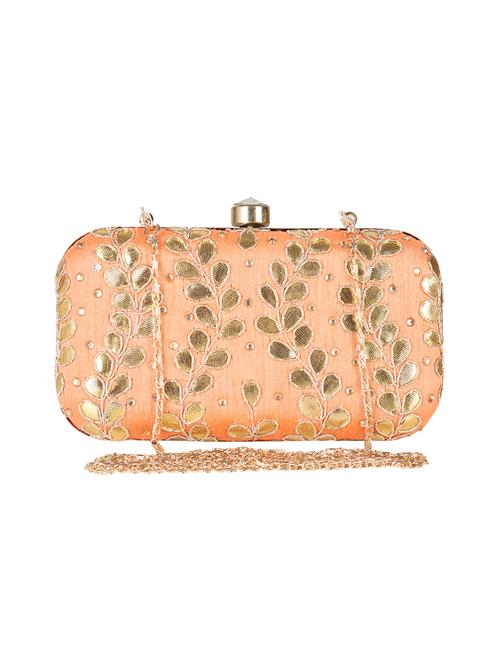 orange metal clutch - 14170570 - Standard Image - 0