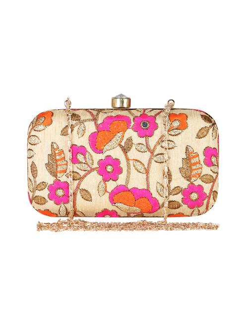 pink metal clutch - 14170571 - Standard Image - 0