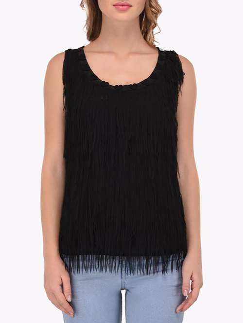 women's straight round neck top - 14172379 -  Standard Image - 0