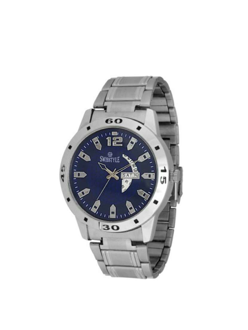 swisstyle stainless steel round dial anolog watch