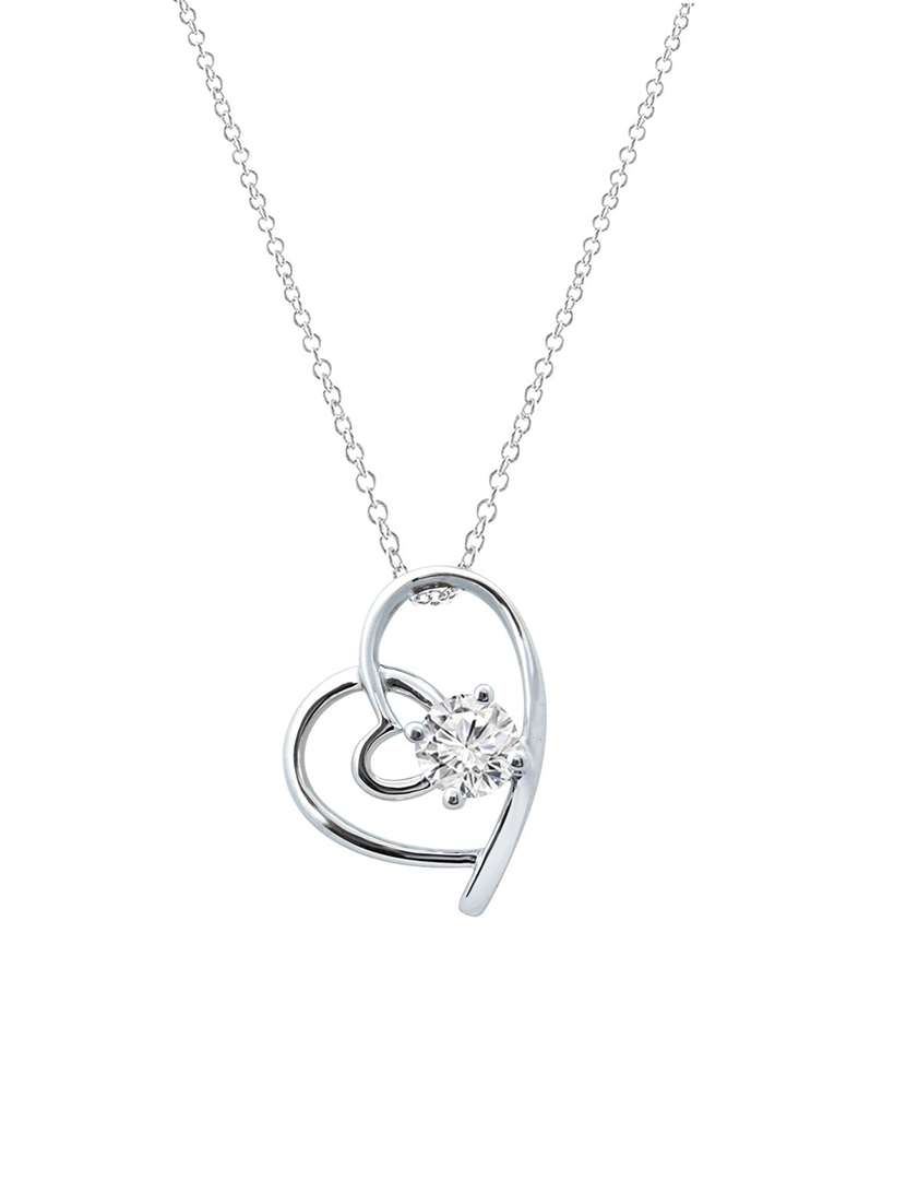 white silver pendant