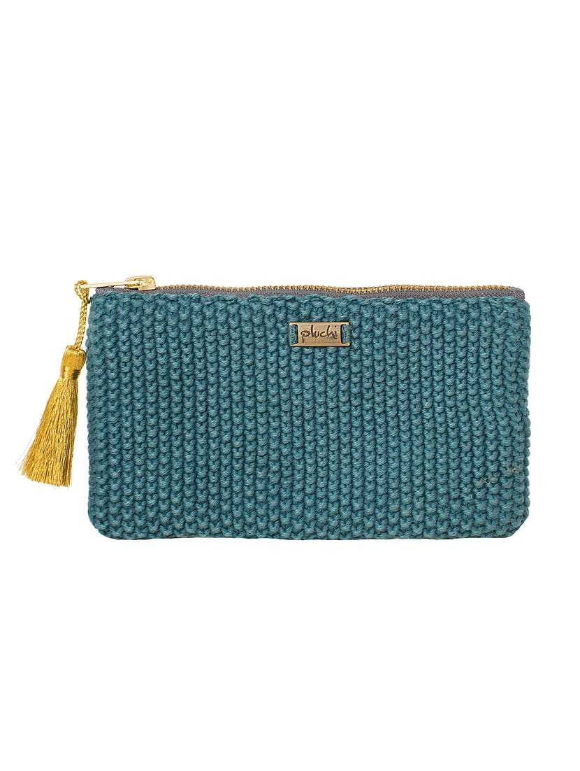 blue cotton regular pouch