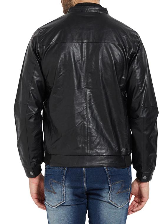 black leather biker jacket - 14181621 - Standard Image - 2