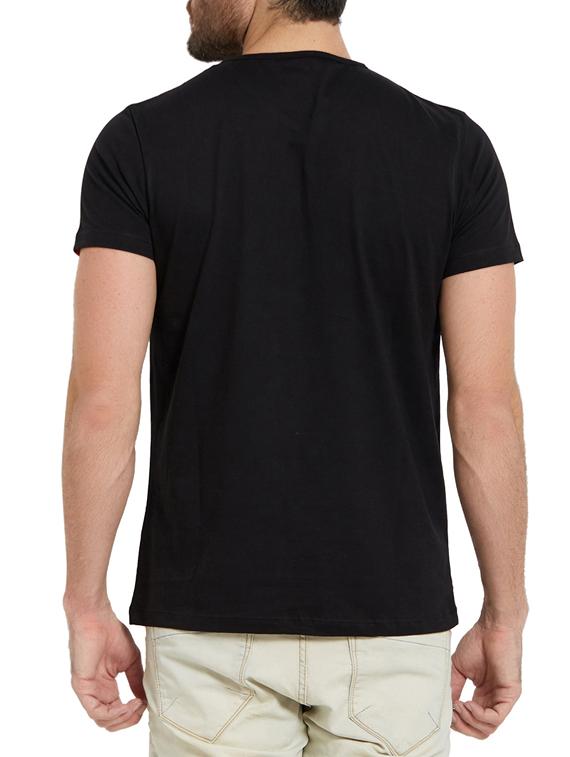black cotton t-shirt - 14181647 - Standard Image - 2