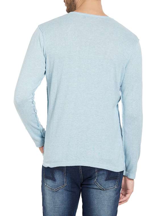 blue solid  t-shirt - 14181691 -  Standard Image - 2