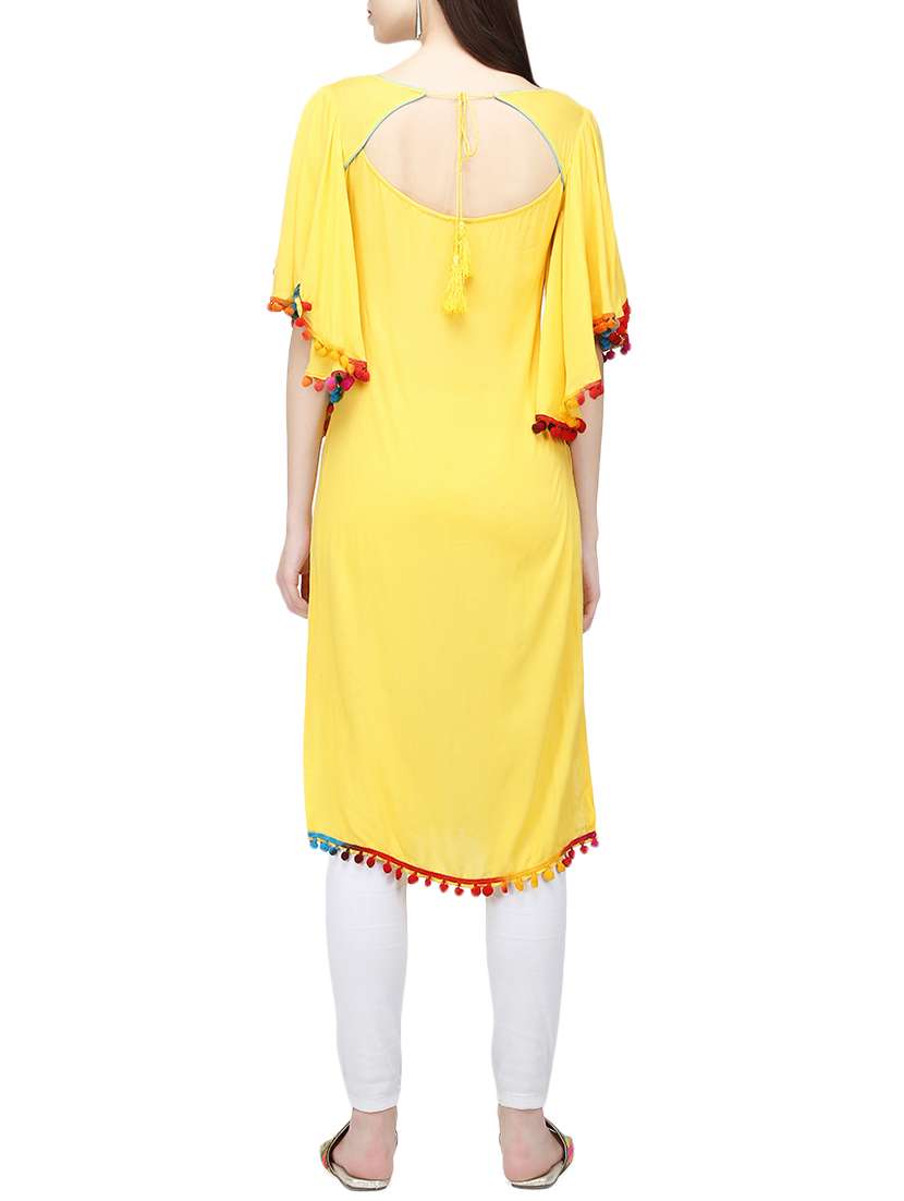 Straight Bat Wing Kurta - 14182900 -  Standard Image - 2