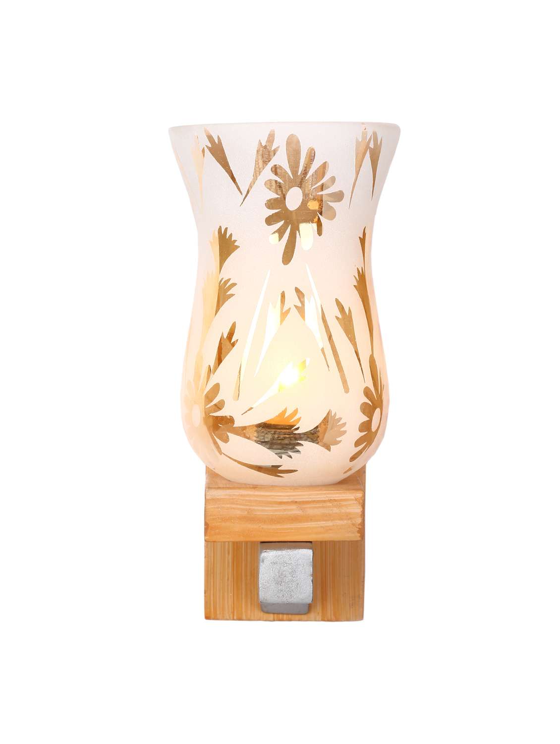 somil vintage glass wall lamp (hand decorative with golden design) set of 2- a23 - 14184930 -  Standard Image - 2