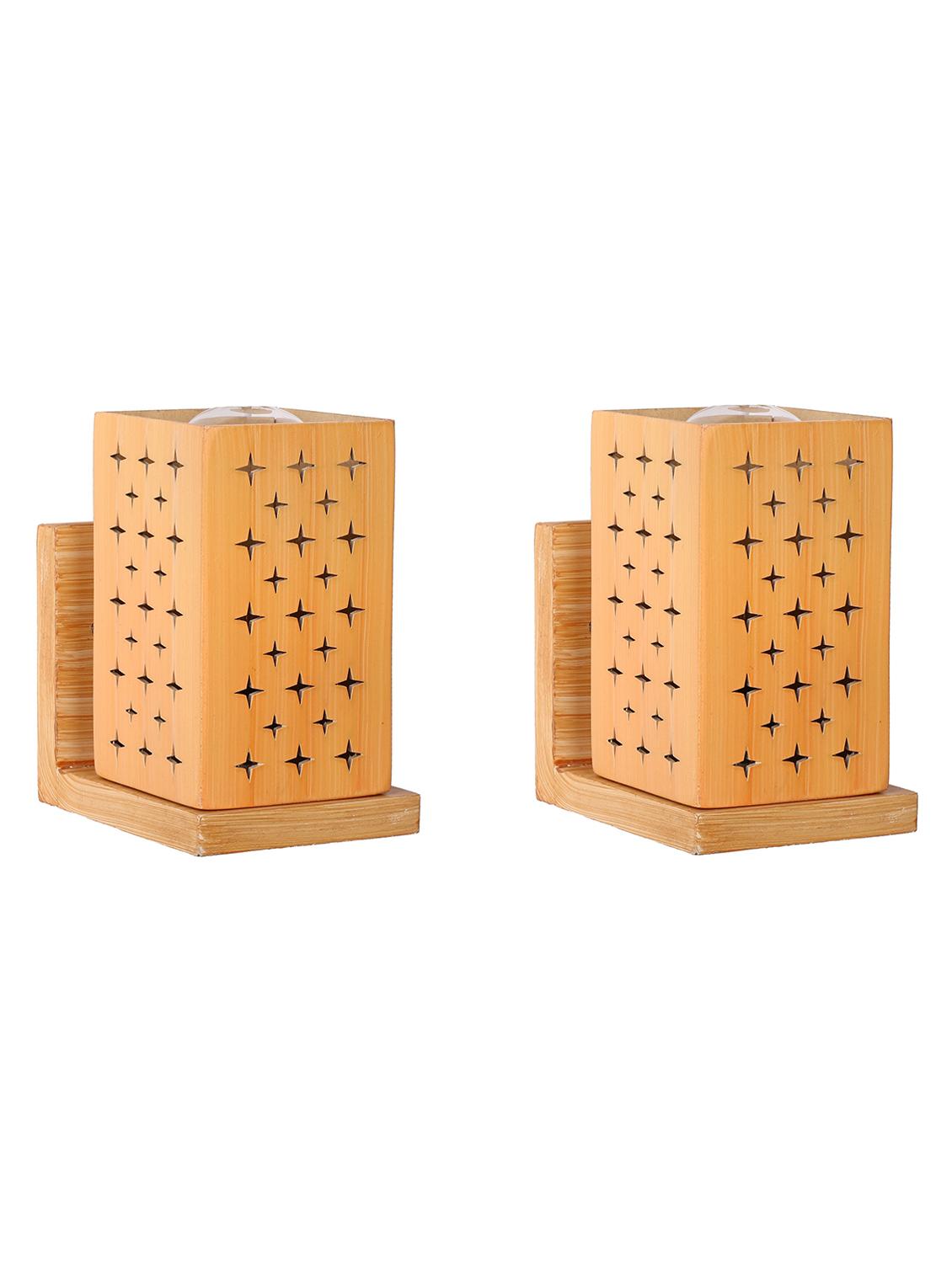 somil designer wooden wall lamp (set of 2)- aa28 - 14184953 - Standard Image - 2