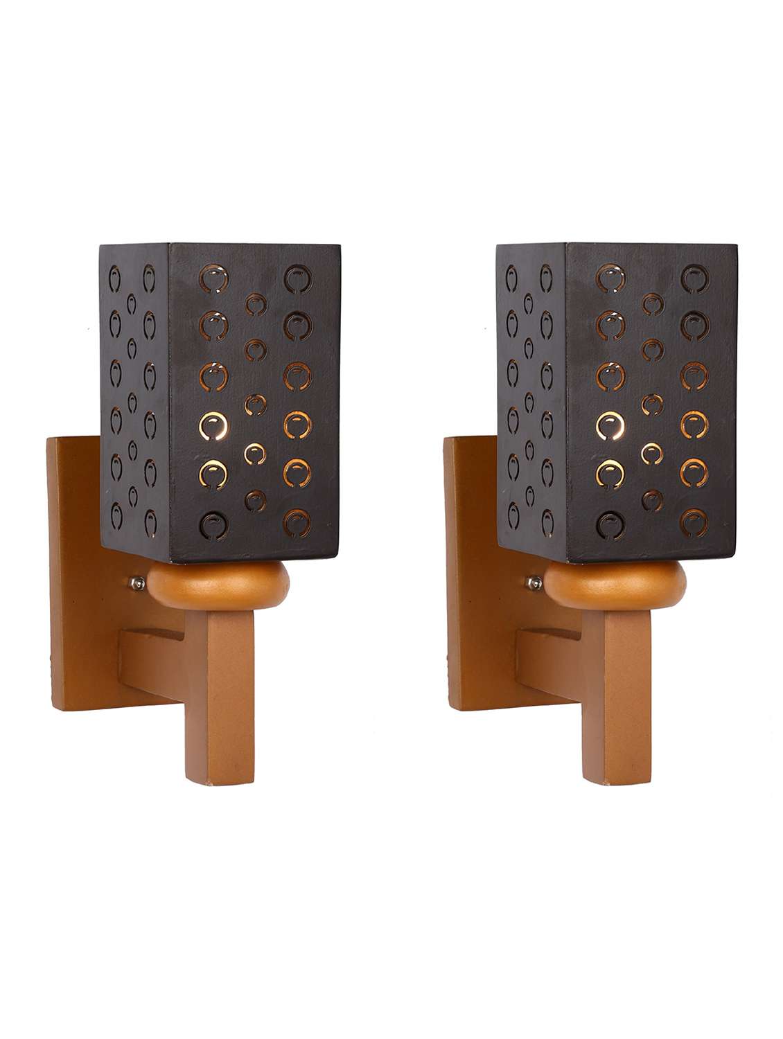 somil designer wooden wall lamp (set of 2)- aa30 - 14184955 -  Standard Image - 2