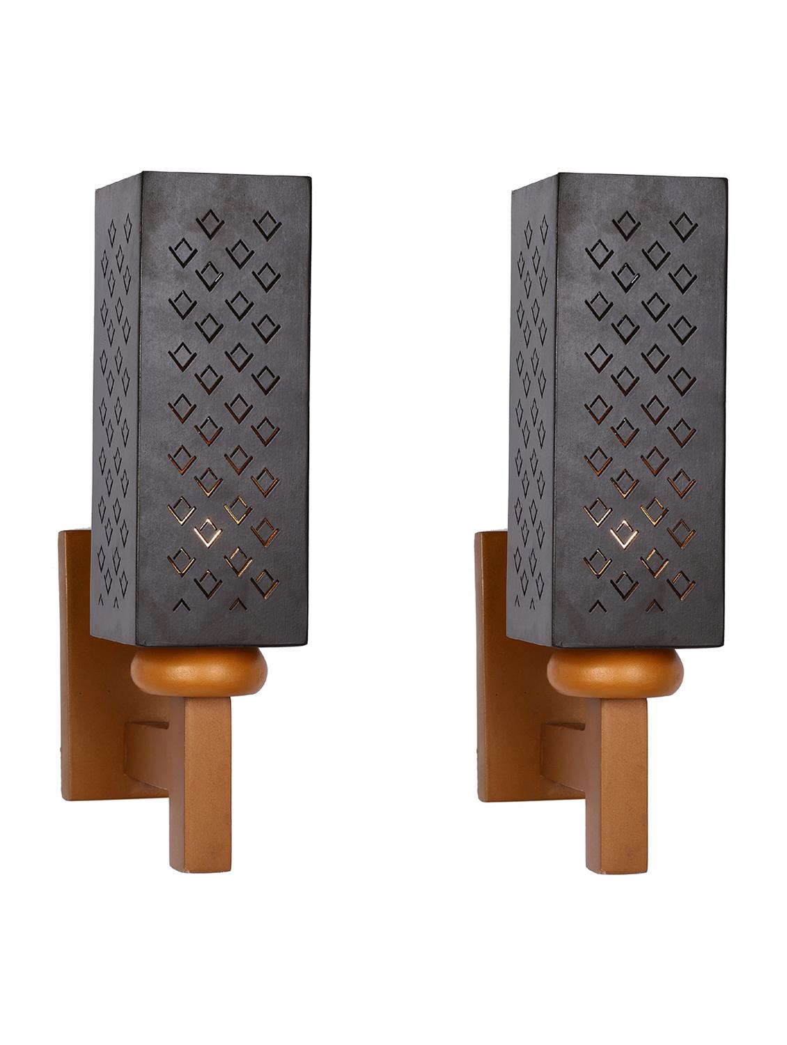 somil designer wooden wall lamp (set of 2)- aa31 - 14184956 - Standard Image - 2