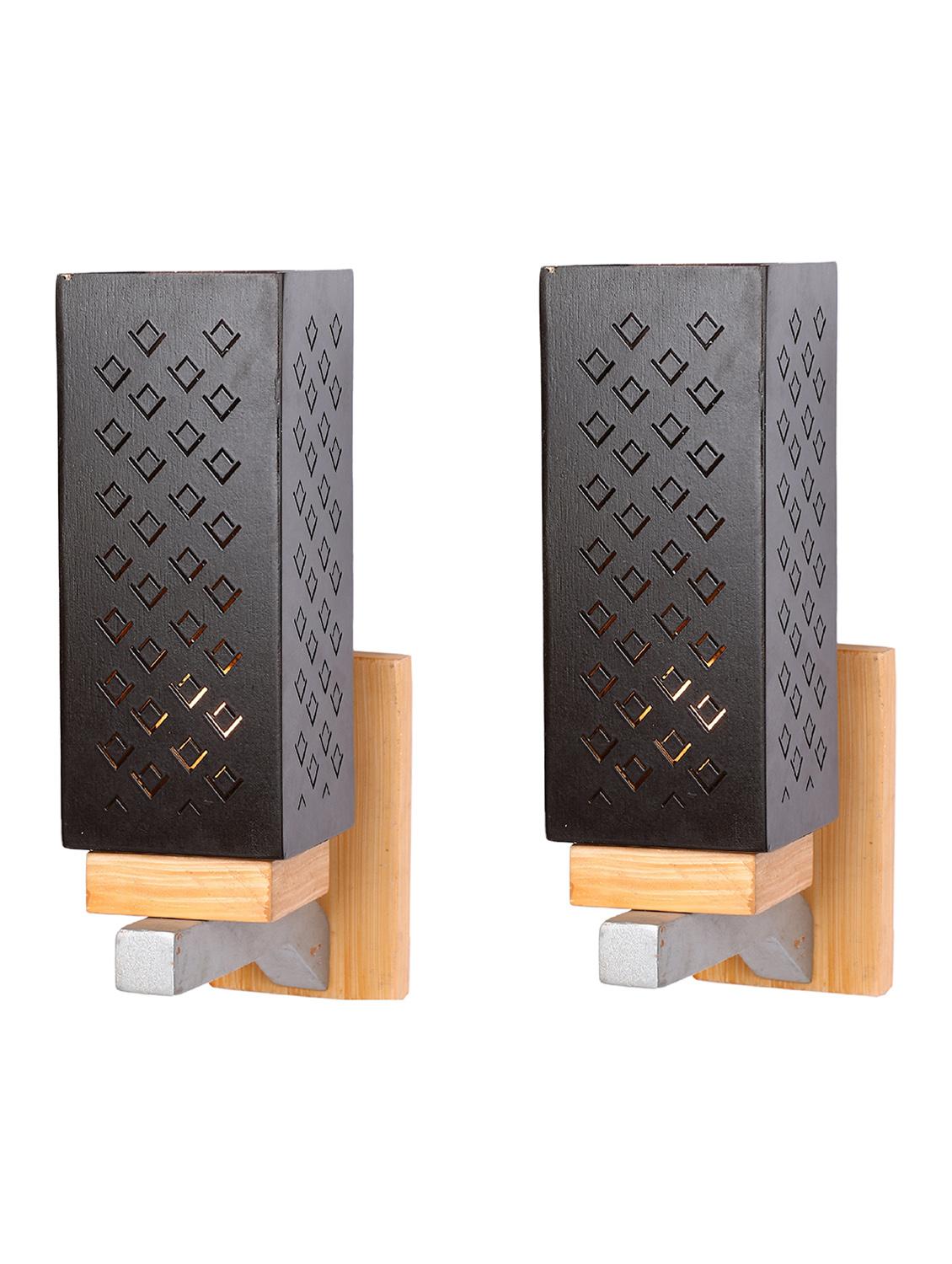somil designer wooden wall lamp (set of 2)- aa35 - 14184960 - Standard Image - 2