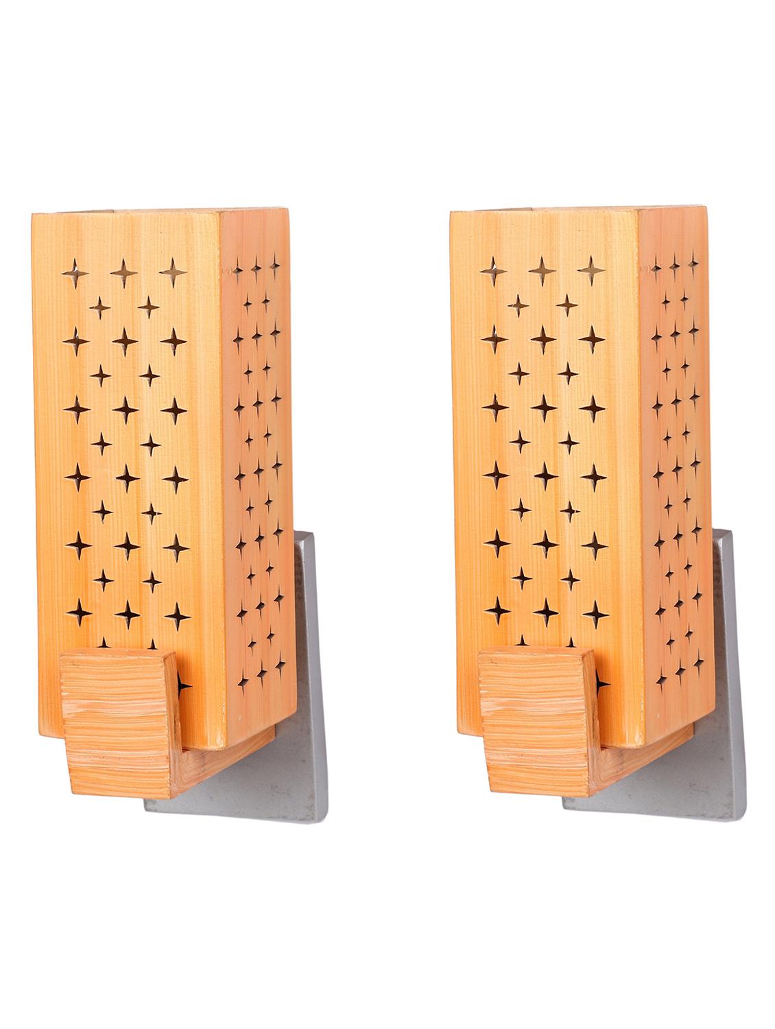 somil designer wooden wall lamp (set of 2)- aa39 - 14184964 - Standard Image - 2