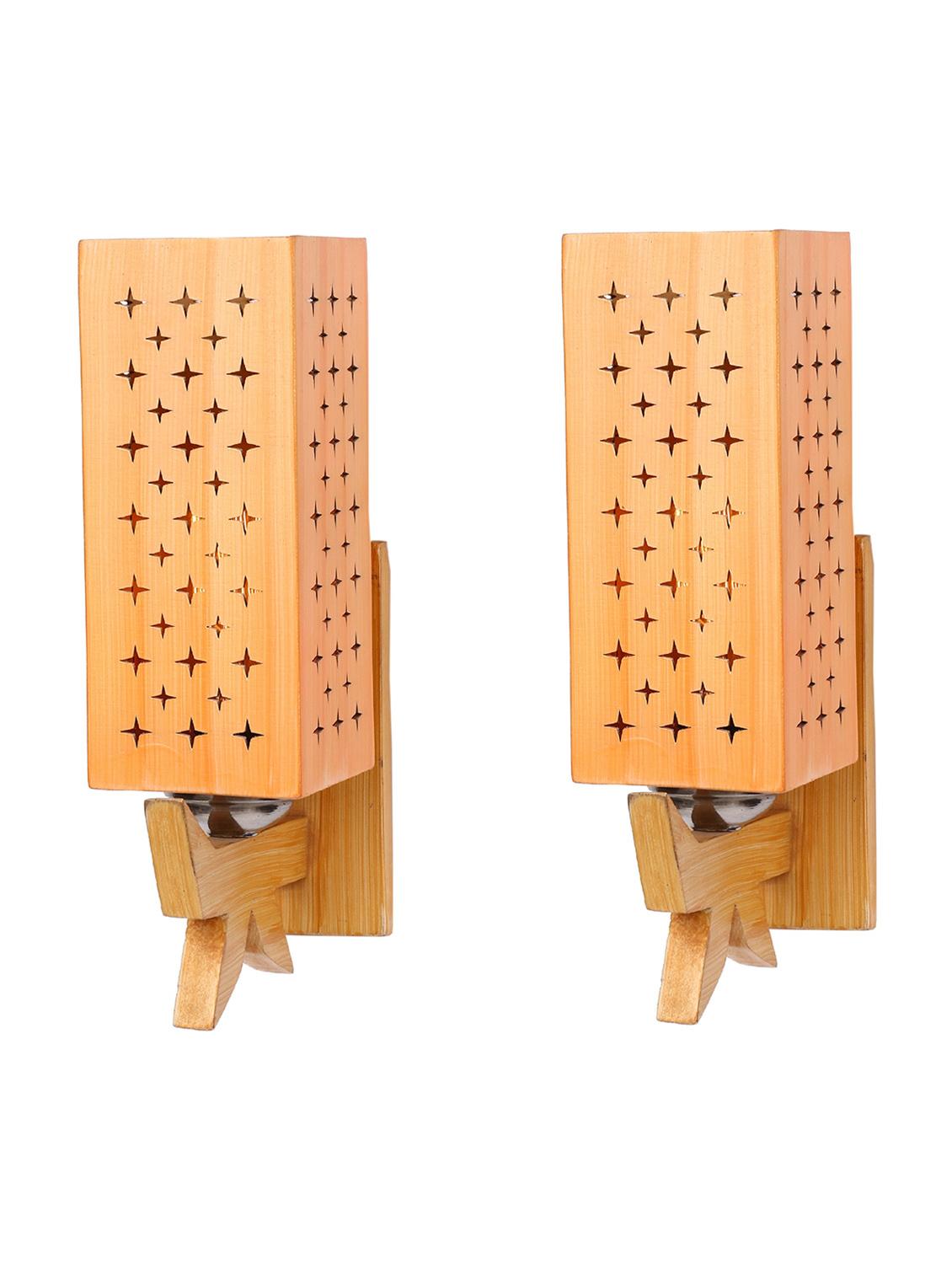 somil designer wooden wall lamp (set of 2)- aa44 - 14184969 - Standard Image - 2