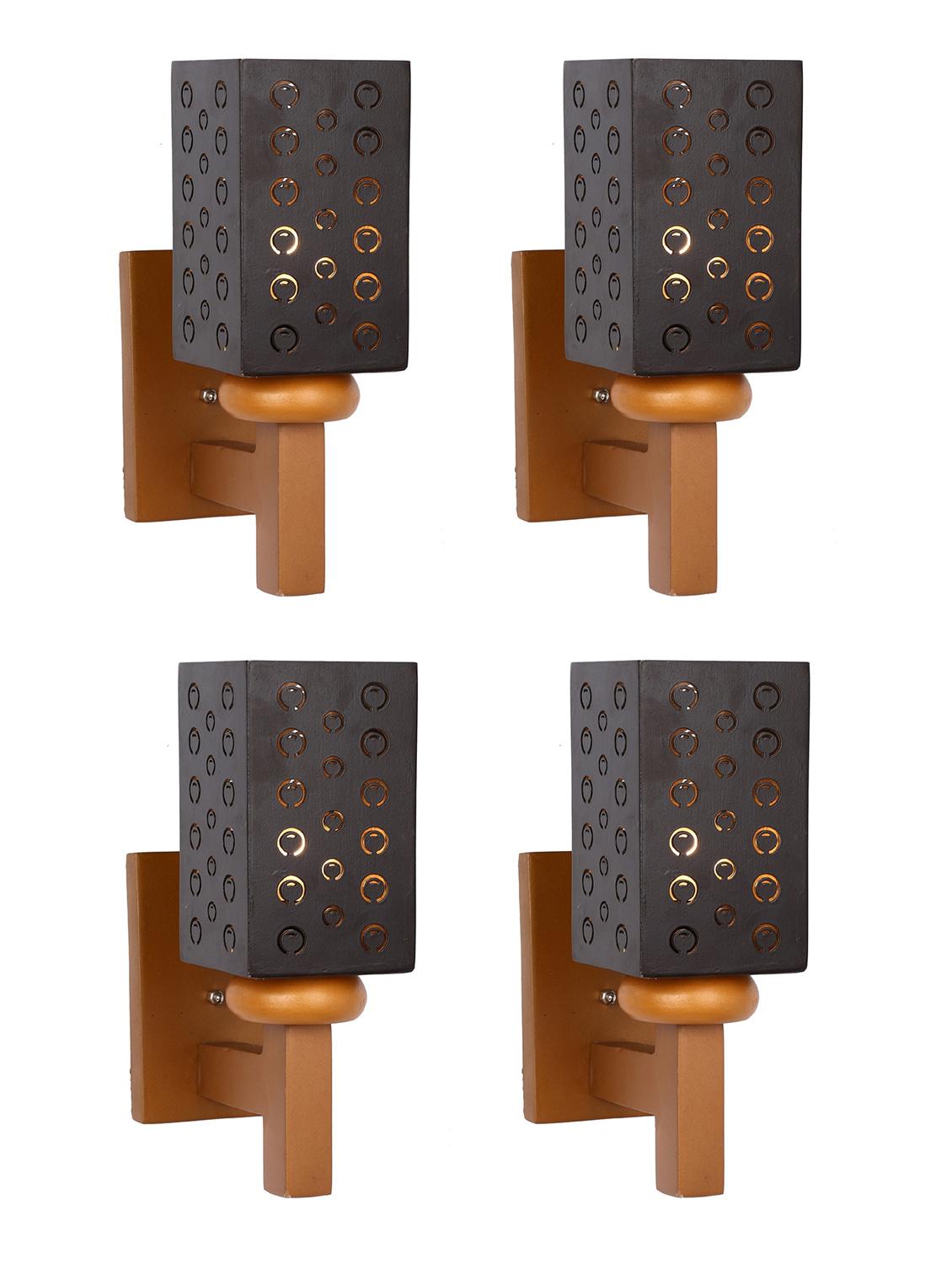 somil designer wooden wall lamp (set of 4)- aa54 - 14184979 - Standard Image - 2