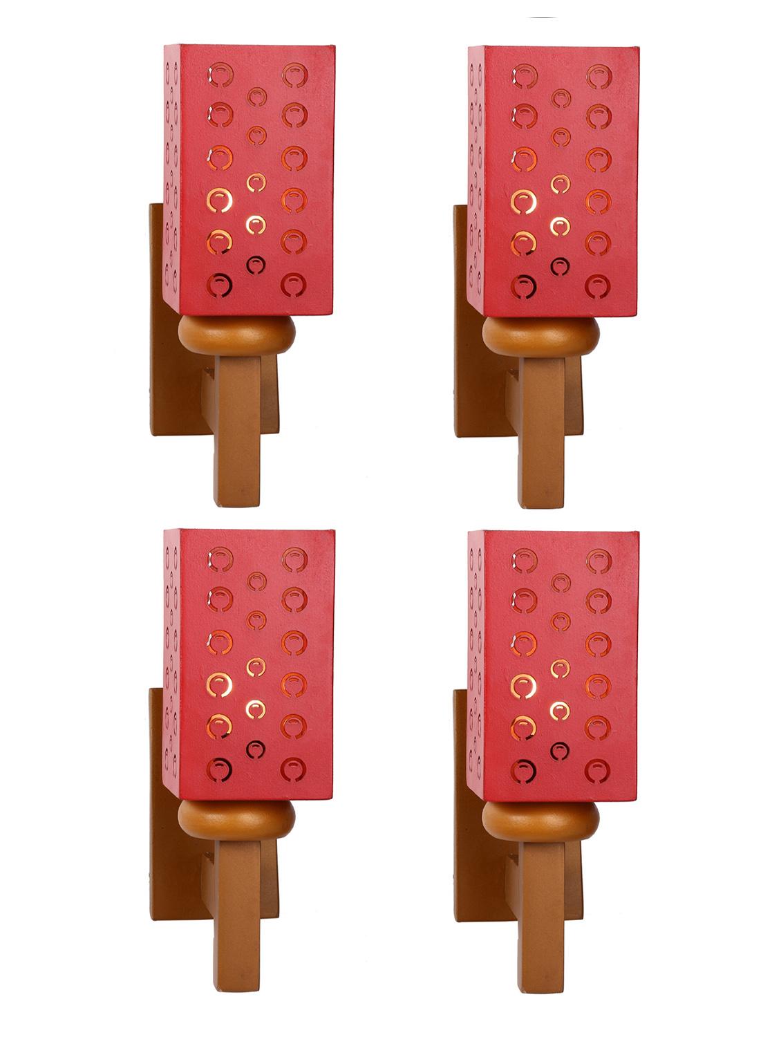 somil designer wooden wall lamp (set of 4)- aa57 - 14184982 - Standard Image - 2